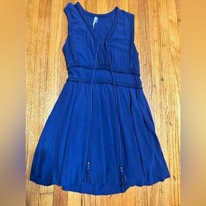 MUR MUR Women's DRESS Size L Sleeveless Knee Length Linen Blend